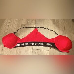 Victoria’s Secret lace push-up bra - sexy red